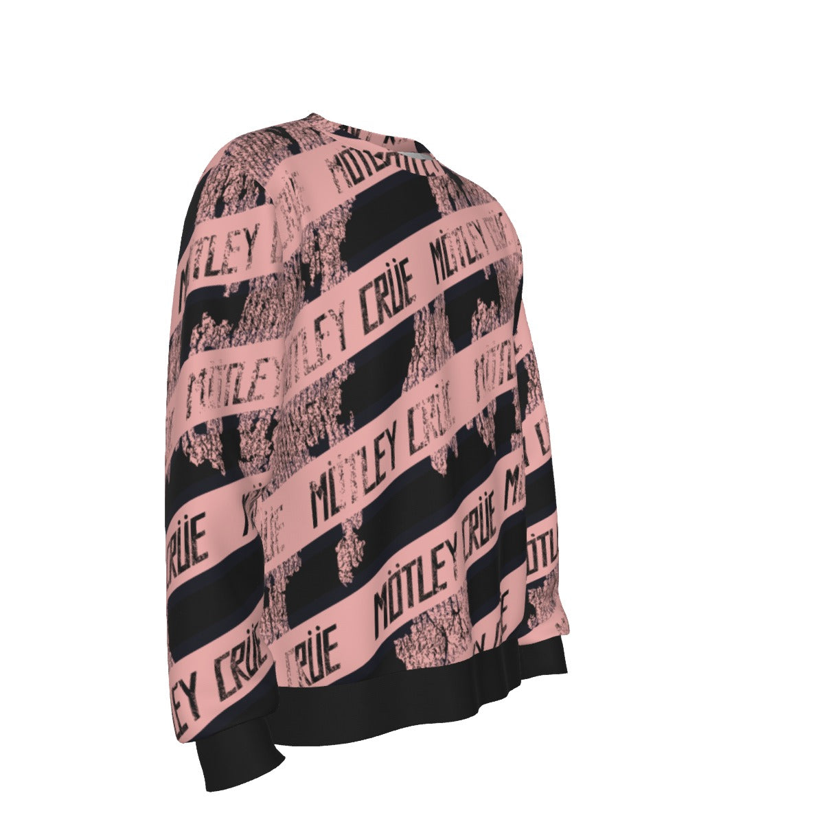 Yoycol Motley Crue Slanted All Over Print Sweatshirt As Shown