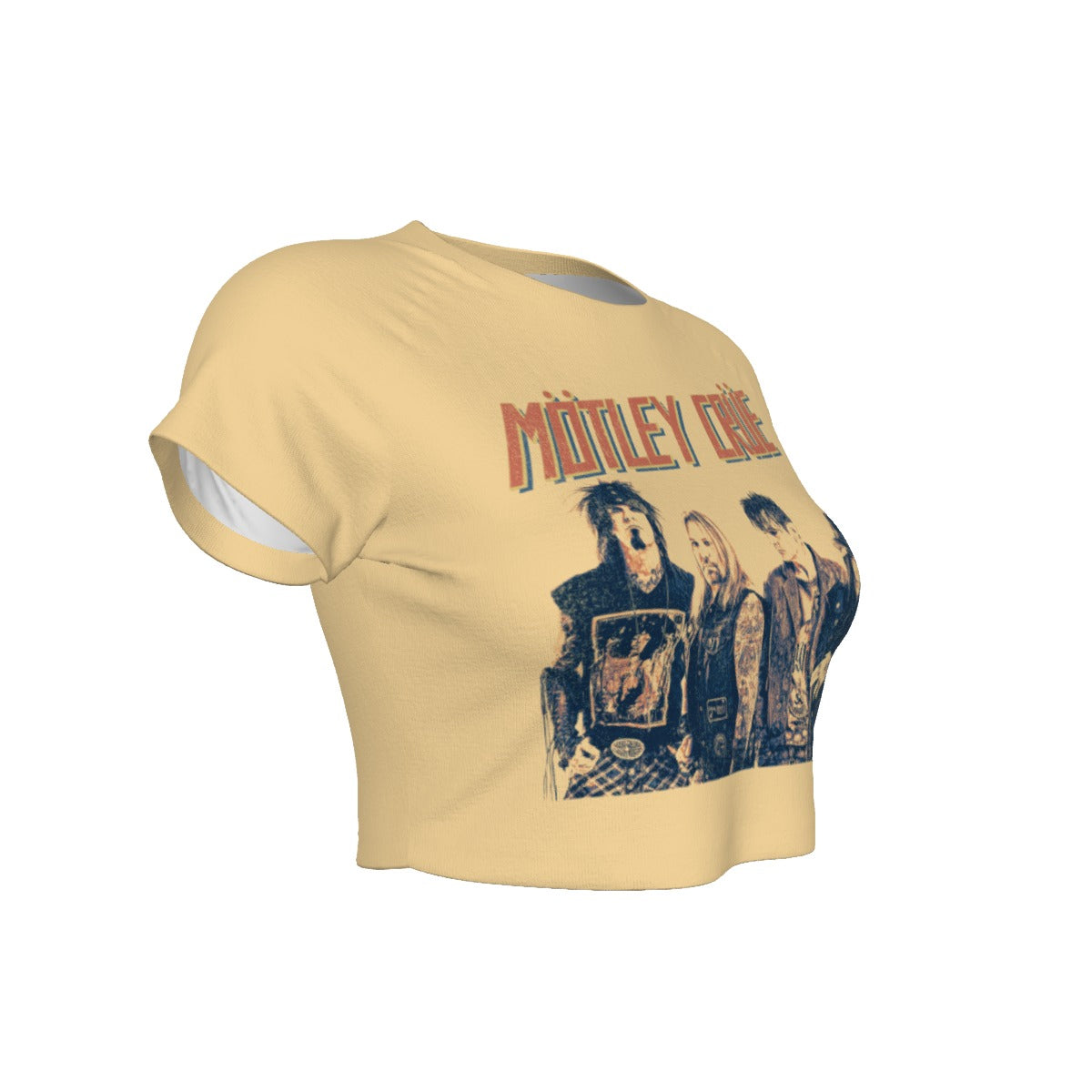 Yoycol Motley Crue With the Band Women's Crop Top As Shown