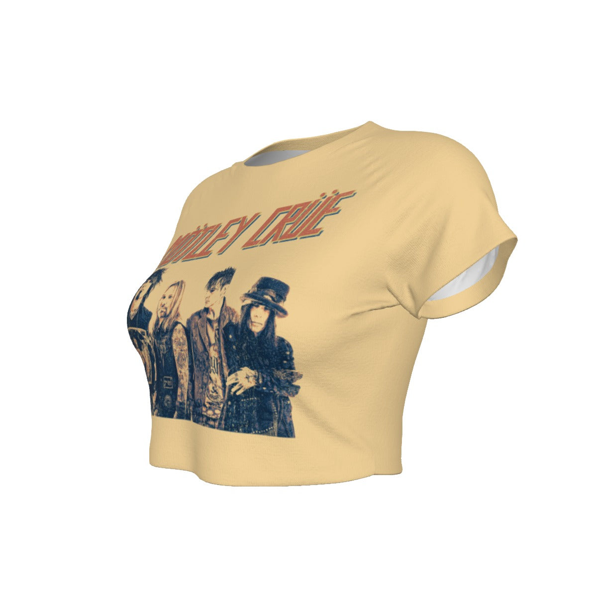 Yoycol Motley Crue With the Band Women's Crop Top As Shown