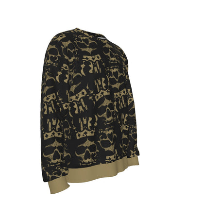 Yoycol Ozzy Osbourne Crown Skull All Over Print Sweatshirt As Shown