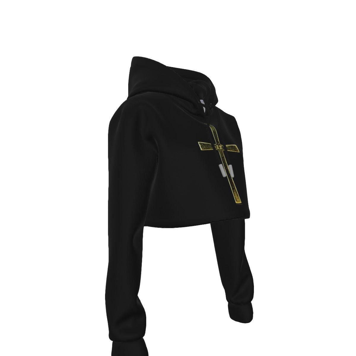 Yoycol Ozzy Osbourne Pray for Ozzy Women's Cropped Hoodie As Shown