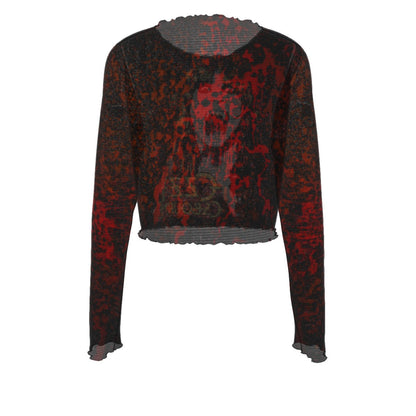 Yoycol Ozzy Osbourne Vampire Women's Mesh Top As Shown
