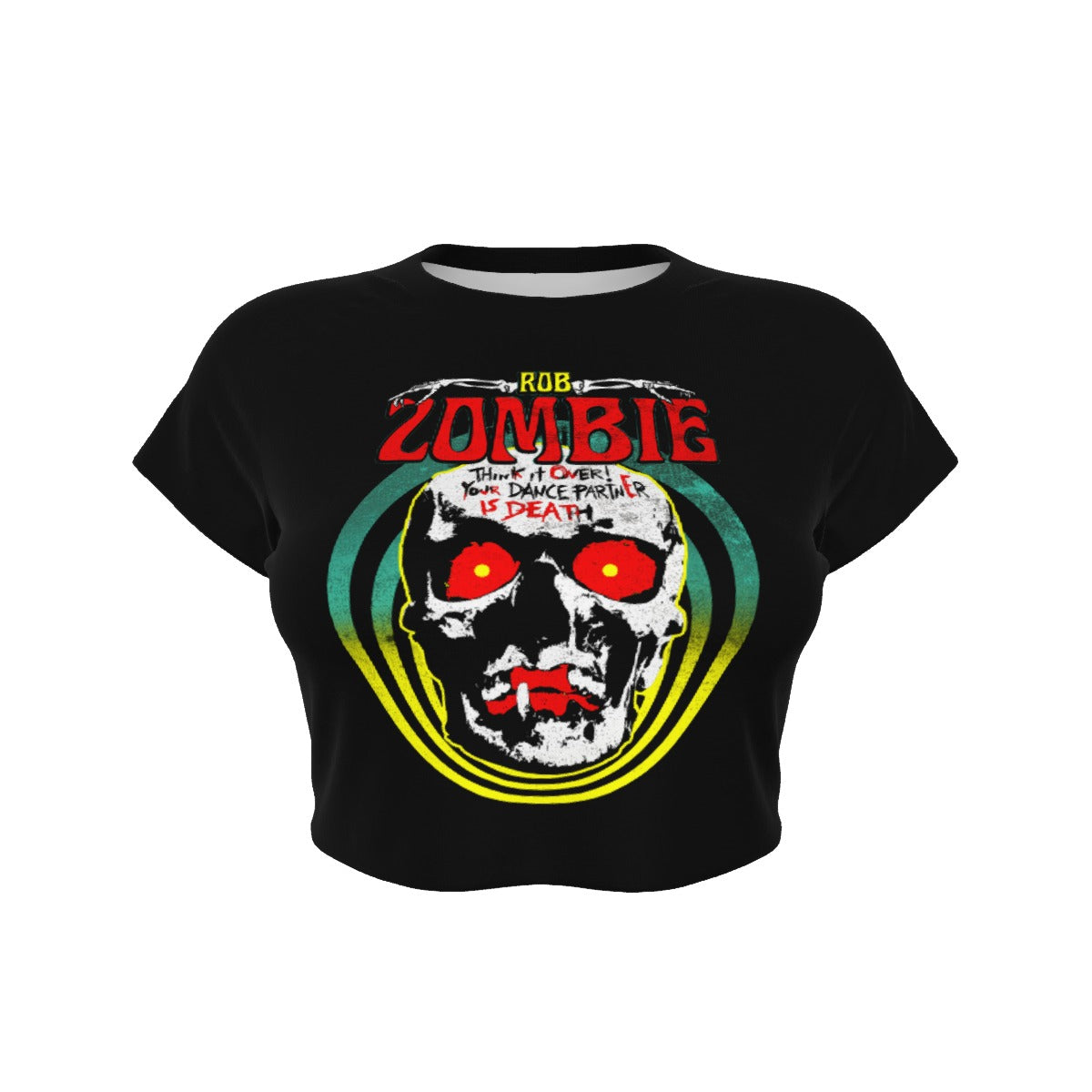 Yoycol Rob Zombie Clown Skull Women's Crop Top As Shown