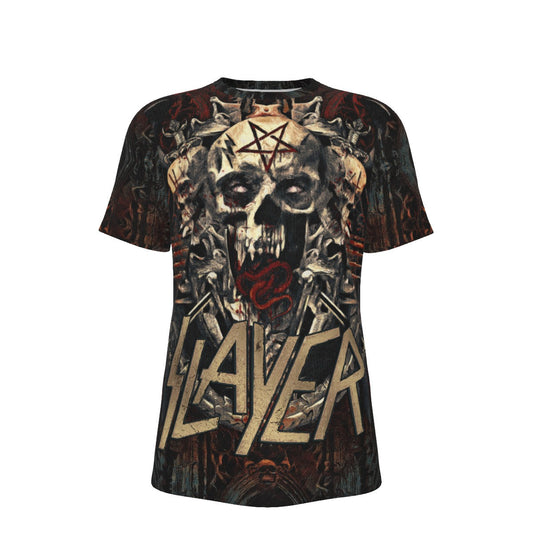 Yoycol Slayer Gothic All Over Print T-Shirt - 100% Cotton As Shown