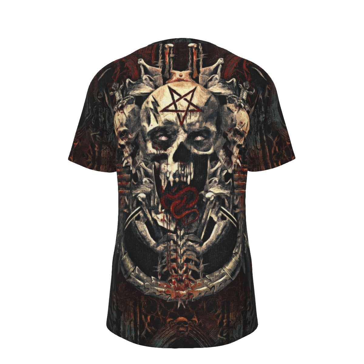 Yoycol Slayer Gothic All Over Print T-Shirt - 100% Cotton As Shown