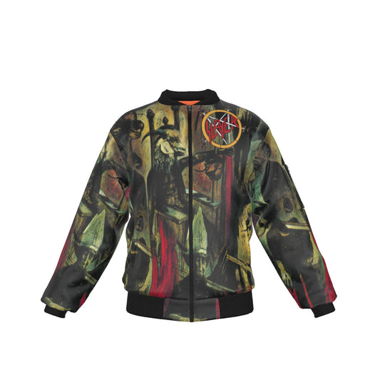 Yoycol Slayer Reign in Blood Bomber Jacket White