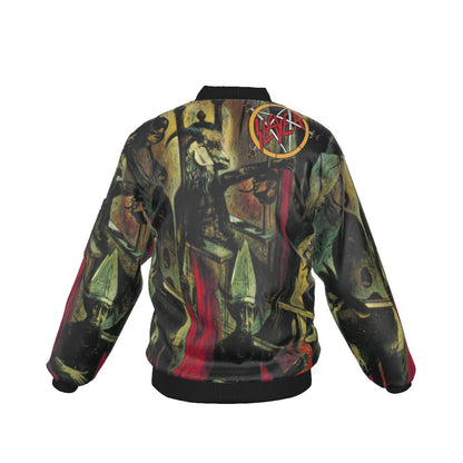 Yoycol Slayer Reign in Blood Bomber Jacket White